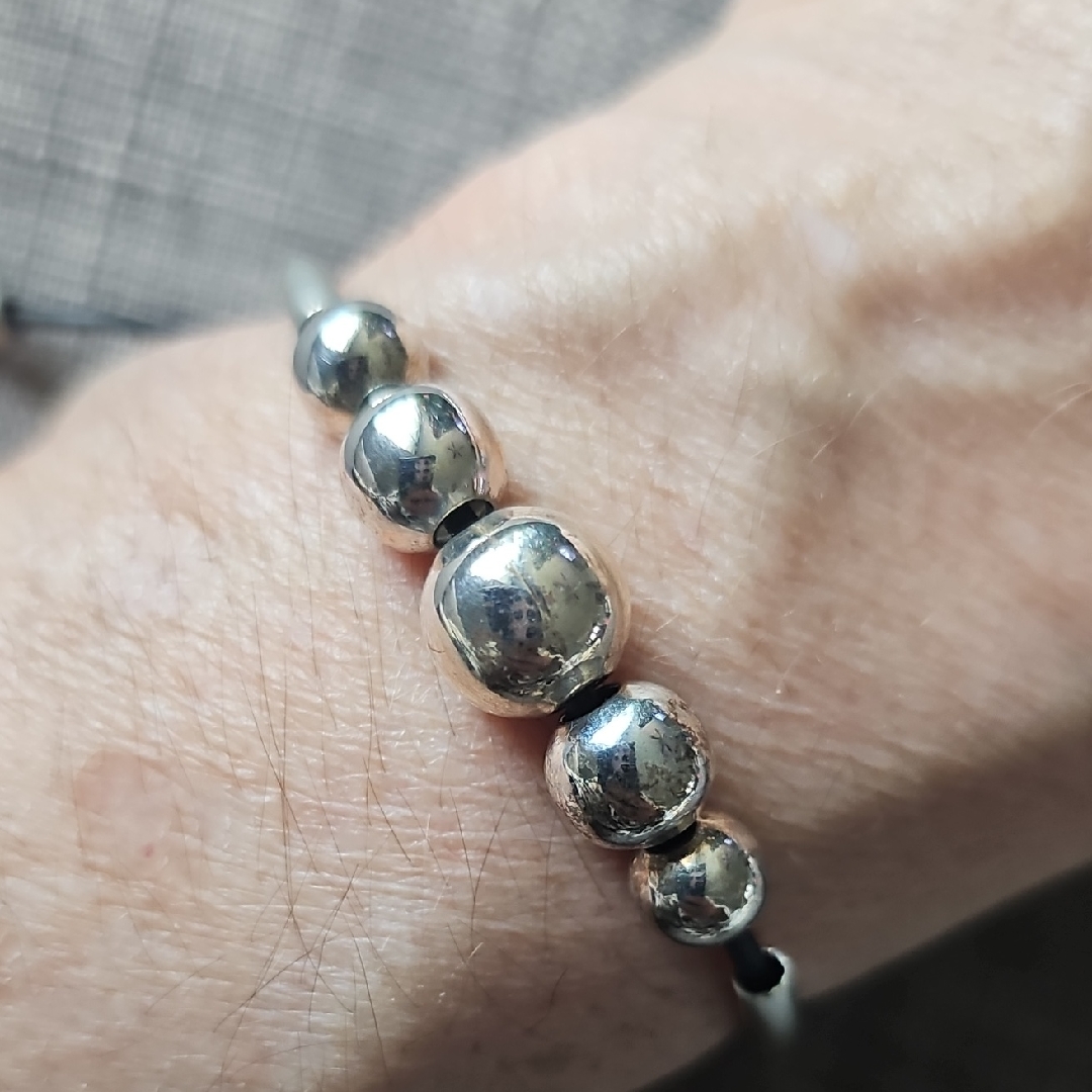 Lizzy James Silver Beaded Bracelet 59$